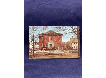 Town Hall - New Milford, CT Vintage Postcard