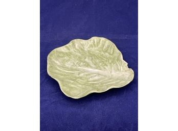 Antique Wannopee Lettuce Leaf Plate - New Milford Pottery