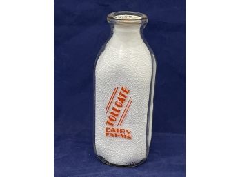 Tollgate Dairy Farms (Litchfield, CT) Quart Milk Bottle