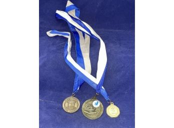 Lot Of 3 Immaculate High School Medals (Danbury, CT)