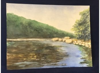 'River Rocks' Watercolor Painting By Rosemary Connor #9