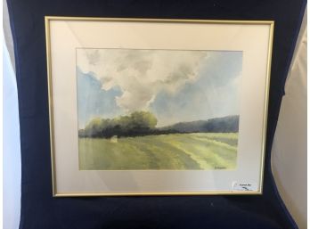 'Funnel Sky' Framed Watercolor Painting By Rosemary Connor #14