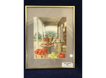 'Doug's Market' Framed Watercolor Painting By Rosemary Connor #17