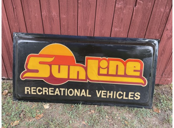 Sun Line Recreational Vehicles Fiberglass Advertising Sign