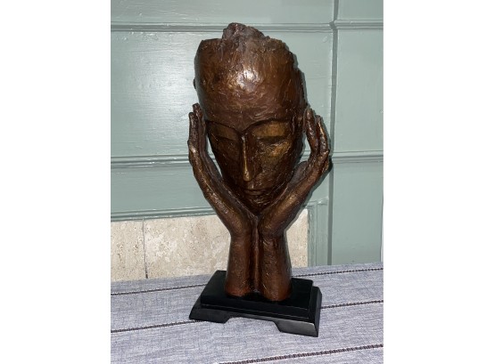Interesting Pensive Thinking Abstract Lady Sculpture