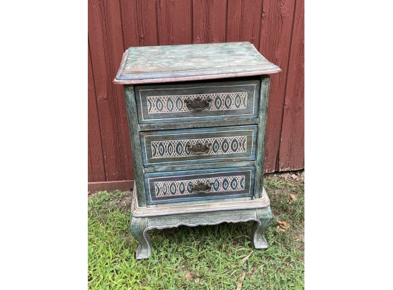 3 Drawer Side Table, Lamp Table Cabinet