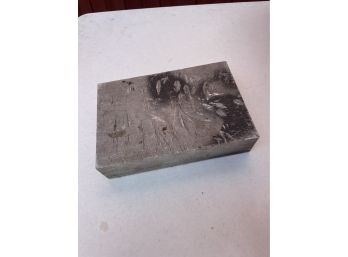Solid Aluminum Metal Ingot Block - Over 11 Pounds