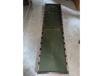 Antique Large Game Board In Wood Case - Bowling, Pinball, Billiard Style