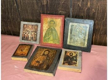 Collection Of Religious Icon Wall Plaques - Catholic, Orthodox, Christian Home Decor