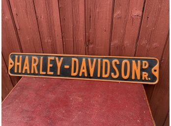 Harley Davidson Drive Heavy Gauge Steel Embossed Street, Road Sign