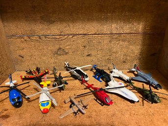 Collectable Cast Metal Helicopter & Plane Lot