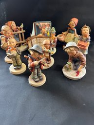 Nine Collectible/vintage Goebel Hummel Figurines