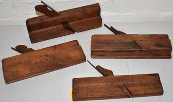 (4) ANTIQUE WOODEN WOODWORKERS PLANES