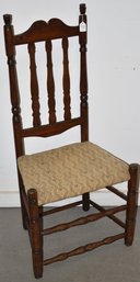 QUEEN ANNE BANNISTER BACK SIDE CHAIR