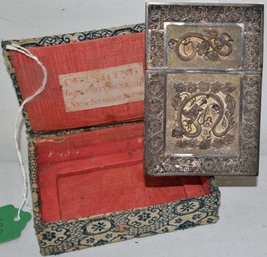 CHINESE SILVER CARD CASE