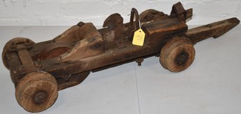 19TH CENT WOODEN & IRON HAY TROLLEY