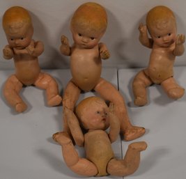 LOT (4) JOINTED COMPOSITION DOLLS