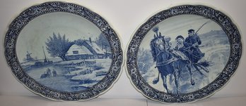 (2) 15 3/4' DELFT CHARGERS