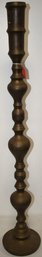 40' TALL BRASS CANDLESTICK W/ CHASED DECORATION