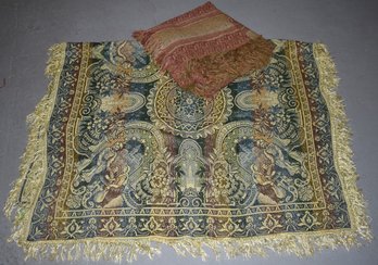 (2) VICTORIAN TABLE COVERS