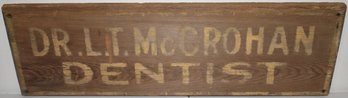VINTAGE PAINTED WOODEN TRADE SIGN