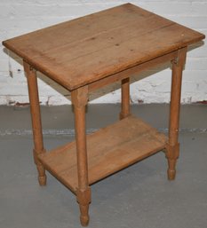 LATE VICTORIAN ASH SIDE TABLE