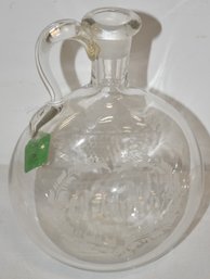 EARLY BLOWN GLASS DECANTER
