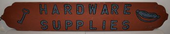 DOUBLE SIDE PAINTED WOODEN TRADE SIGN