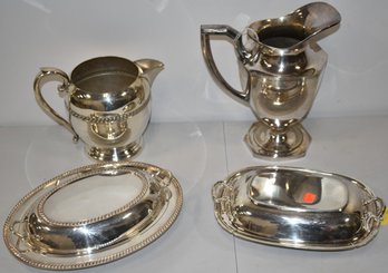 4 PC. LOT SILVERPLATED HOLLOWARE