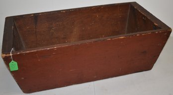 19TH CENT PAINTED PINE DOUGH BOX
