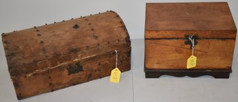 (2) SM. WOODEN BOXES