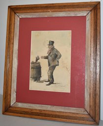 20TH CENT SIGNED WATERCOLOR PAINTING
