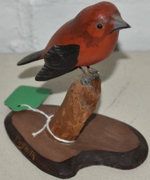 CARVED & PAINTED BIRD