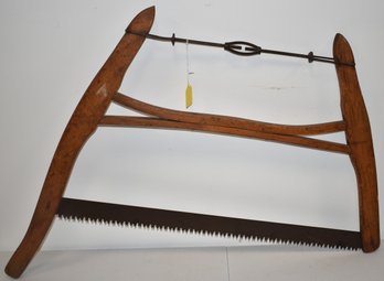 WOODEN BUCKSAW IN NATURAL FINISH