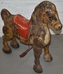 VINTAGE MOBO PRESSED STEEL RIDE ON HOBBY HORSE