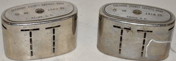 (2) CHESHIRE COUNTRY SAVINGS COIN BANKS