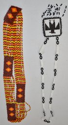 (2) CONTEMPORY NATIVE AMERICAN BEADED ITEMS