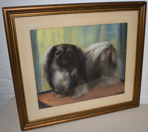 PASTEL DRAWING OF A DOG
