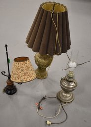 LOT 3 TABLE LAMPS