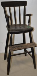 19TH CENT CHILDS WINDSOR HIGH CHAIR