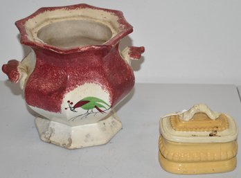 (2) EARLY CERAMIC ITEMS