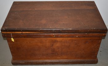 19TH CENT FLAT-TOP TOOL CHEST