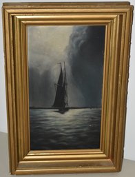 19TH CENT OIL PAINTING ON ARTIST BOARD
