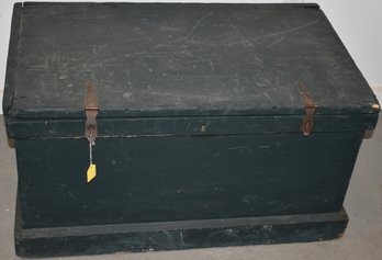 19TH CENT PAINTED FLAT-TOP TOOL CHEST
