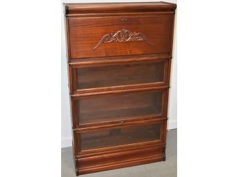 4 SECTION BARRISTER BOOKCASE SECRETARY
