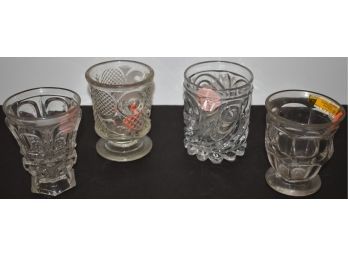 EARLY PATTERN GLASS TUMBLERS