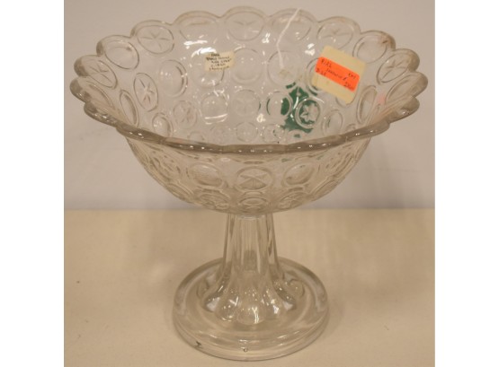 EARLY SANDWHICH GLASS TALL COMPOTE