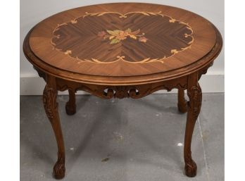20TH CENT LOIUS XV STYLE INLAID TABLE