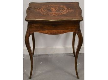 LOIUS XV STYLE INLAID SEWING STAND