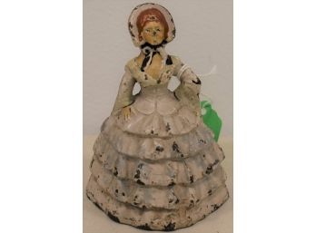 4 3/4' PAINTED CAST IRON SOUTHERN BELLE DOORSTOP